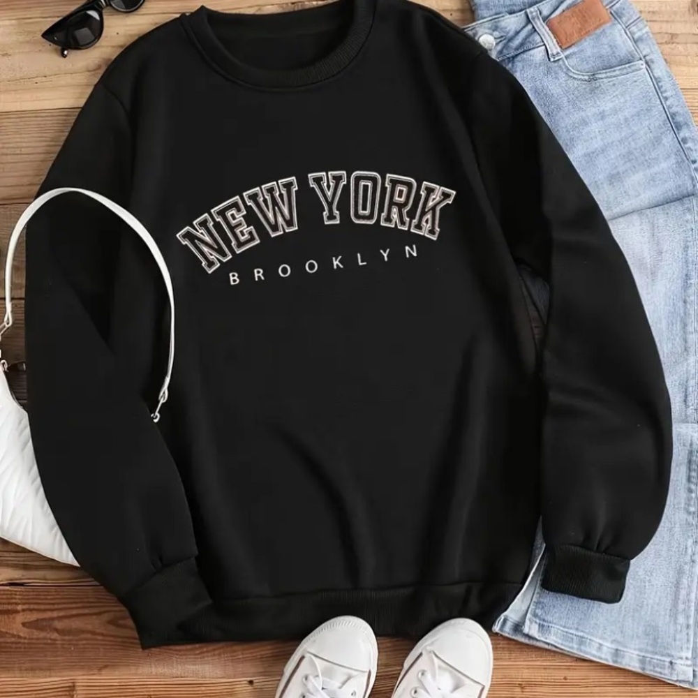 Black Brooklyn New York  SweaterSize M